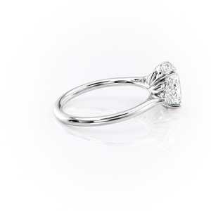 Anillo de Plata de Ley S925 con Tres Diamantes Ovalados de Moissanita, Regalo de Cumpleaños para Mujer - Product Image 4
