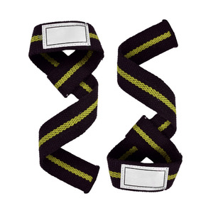 Sangles de levage en coton robustes pour la musculation, support professionnel pour les poignets en salle de sport, pour les soulevés de terre et la force athlétique - Product Image 1