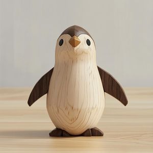 Pièce d'art décorative en bois, sculpture pour la décoration de la maison - Product Image 2