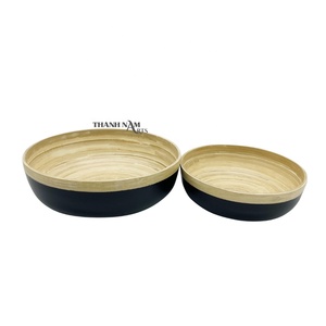 Ensaladeras de bambú hiladas hechas a mano de alta calidad Precio bajo desechable en Vietnam 2023 - Product Image 5