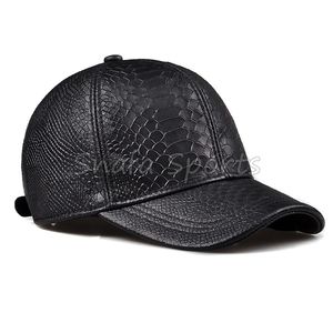Casquettes de baseball tendance en cuir de vache véritable, sportives, personnalisables OEM, pour hommes et femmes, respirantes et imperméables - Product Image 2