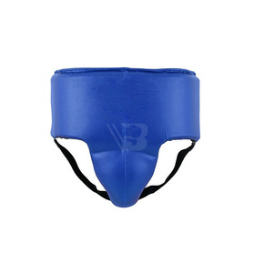Protège-entrejambe en cuir confortable anti-transpiration avec coque de protection pour l'entraînement de MMA et de boxe - Product Image 2