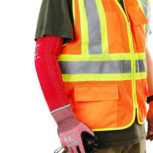 Chaleco de seguridad reflectante de alta resistencia con cremallera, múltiples bolsillos y logotipo personalizado para sitios de trabajo y equipos de carreteras - Product Image 3