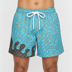 Pantalones Cortos Deportivos Personalizados con Logotipo, Número y Nombre, Sublimados, Transpirables, de Secado Rápido, 100% Poliéster - Product Image 1