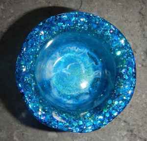 Handmade Epoxy Resin Bowl Featuring Marble Look Surface and Pearl Finish <b>Crafted</b> for Home Decoration Serving Purposes Resin - Product Image 5