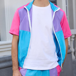 Winter Casual Outwear Windbreaker <b>Shorts</b> <b>Set</b> Breathable Quick Dry Embroidered Men Windbreaker <b>Shorts</b> <b>Set</b> For Sale - Product Image 5