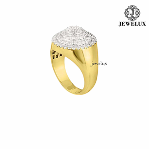 Jewelux Women's 18K Solid <b>Gold</b> Rose <b>Gold</b> Plated <b>Cocktail</b> <b>Ring</b> With Cushion Cut Morganite Prong Setting Luxury Fine Jewelry - Product Image 3