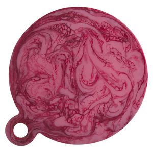 Tabla de Quesos de Resina Hecha a Mano con Diseño de Concha de Vieira, Bandeja Colorida de 10 Pulgadas para Pasta, Pan y Frutas con Textura de Mármol - Product Image 4