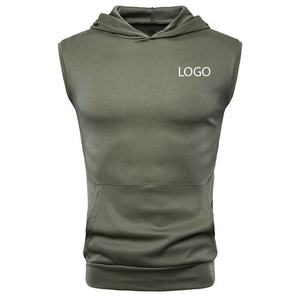 Custom Logo <b>Men's</b> <b>Sleeveless</b> Hoodie Adjustable Hot Selling New Arrival Wholesale Designer New Design <b>Men's</b> <b>Sleeveless</b> Hoodie - Product Image 2