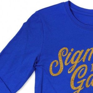 Camiseta Personalizada de Manga Larga SGRho para Mujer, con Gráfico de la Hermandad Griega Sigma Gamma Rho, Cuello Redondo, Informal, de Algodón, Ropa Universitaria a la Moda - Product Image 4