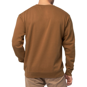เสื้อสเวตเชิ้ตคอกลมสีน้ำตาลทรงปกติสำหรับผู้ชาย สไตล์ใหม่มาแรง ทันสมัย ผ้าถักสีพื้น แขนยาว ลำลอง รุ่นปี 2026 - Product Image 6