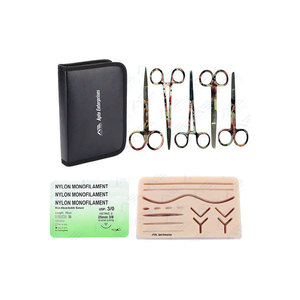 Surgical Wound Closure Veterinary Nursing <b>Suturing</b> Best Quality Wholesale Medical Tools Set Sutur <b>Kit</b> Surgical Medic Instruments - Product Image 1