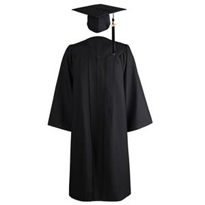 Birrete y Toga de Graduación Universitaria en Varios Colores, Disfraz de Graduado, Birrete de Graduación Escolar, 100% Poliéster, Unisex - Product Image 1