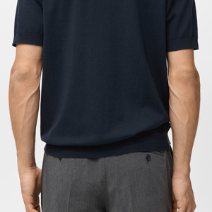 Haut à manches courtes polyvalent, design uni / col rond, service OEM, design respirant en coton, tout usage - Product Image 6