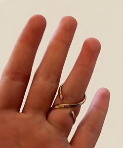Sterling <b>Silver</b> Plated <b>Adjustable</b> Finger Splint <b>Ring</b> EDS & Arthritis Support Brass Minimalist Modern Wholesale <b>Ring</b> For Women - Product Image 6