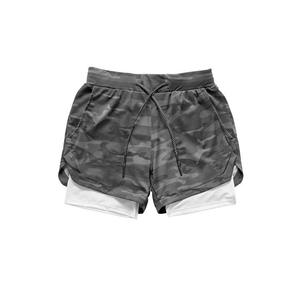 Shorts longs tricotés noirs pour hommes, collection été, haute qualité, décontractés, respirants, séchage rapide, 100 % polyester, taille mi-haute - Product Image 3