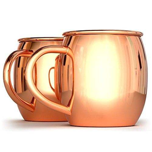 Metal Stylish & Functional Eco-Friendly Handcrafted Pure Copper Mug Set Solid Pattern <b>Ceramic</b> <b>Cups</b> for Drinks - Product Image 4