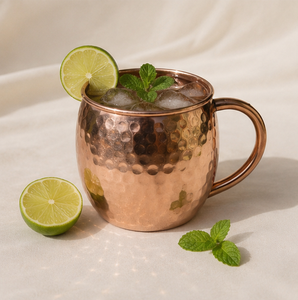 Wholesale Handcrafted Pure Copper Moscow Mule Mug Hammered Design Solid Copper Cup for Cocktails Beer <b>Drinkware</b> - Product Image 2