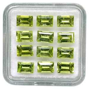 Peridoto Natural, Corte Baguette de 6x4mm, Piedra Verde, Gemas Sueltas, Peridoto Sin Tratar, Lote de Gemas al Por Mayor para Joyería - Product Image 2