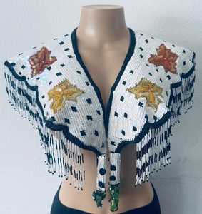 A8994 in Stock Items Black Women <b>Tops</b> Beaded Tassel Summer Women <b>Tops</b> Dress - Product Image 6