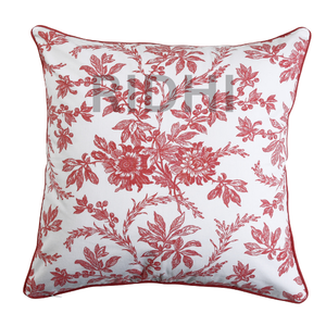 Fundas de Almohada Decorativas Ridhi New Blush Bloom de Algodón Rosa para Cojines de Sofá, para Sala de Estar, Estilo Chic Boho, Bonitas, para Interiores y Exteriores - Product Image 1