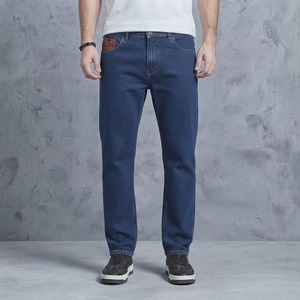 Pantalones Vaqueros Casuales para Hombre, Corte Relajado, Jeans Azules de Pierna Recta, Pantalones Clásicos de Mezclilla de Algodón, Moda Urbana Moderna - Product Image 1