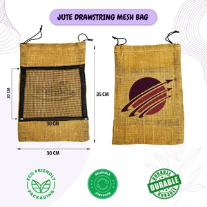 ถุงผ้ากระสอบพรีเมียม LMC ขนาด 35x30 ซม. ใช้ซ้ำได้ ระบายอากาศดี เป็นมิตรกับสิ่งแวดล้อม ย่อยสลายได้ เกรดสำหรับอาหาร เย็บอย่างแข็งแรง ทนทาน - Product Image 2