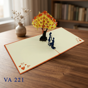 Tarjetas de Regalo Pop-up para Parejas, San Valentín, Año Nuevo, Diseño de Amor 3D Personalizado, Hechas a Mano en Vietnam, Papel Cortado con Láser, Superventas en Vietnam - Product Image 6