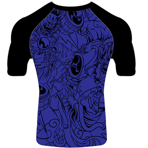 Camiseta Rashguard de Manga Corta para Hombre, Sublimación Completa, Diseño Personalizado con Logotipo, Impresión Digital, para Jiu-Jitsu, MMA, BJJ, Venta al Por Mayor - Product Image 6