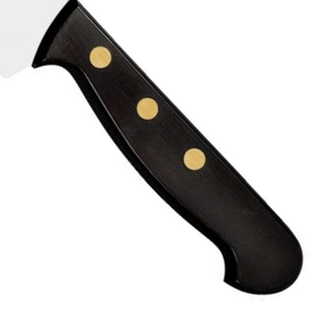 Couteaux de chef avec manche noir et trois rivets dorés pour la cuisine professionnelle, la découpe de légumes, la découpe de viande et la préparation des aliments - Product Image 4