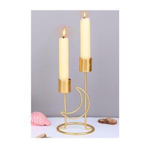 Candelabro de Metal Antiguo con Acabado Vintage para Decoración Clásica del Hogar e Iluminación Festiva - Product Image 1