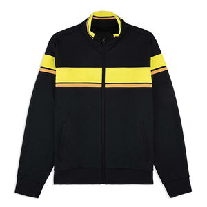 Conjunto Deportivo de Dos Piezas para Hombre, Estilo Casual, en Nylon y Poliéster, Color Negro con Rayas, al por Mayor, OEM - Product Image 4