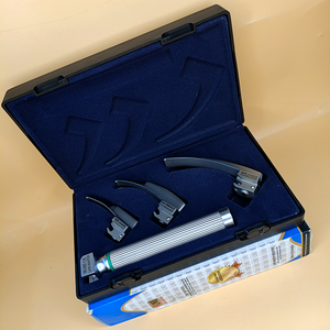LAPA-733071-7-1 ชุดเครื่องมือส่องกล่องเสียงแบบรวมใยแก้วนำแสง Macintosh 3 ใบมีด 0-1-2 พร้อมด้ามจับสำหรับเด็ก คุณภาพพรีเมียม ใบมีดเหล็กแบบใช้ซ้ำได้ - Product Image 4
