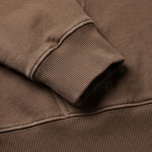 Haut court à capuche pour femme, délavé à l'acide, à épaules tombantes, manches longues, ourlet coupé, broderie personnalisée, vêtement décontracté - Product Image 6