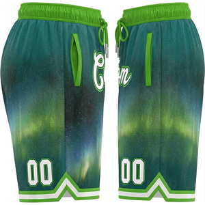 Shorts de basket-ball personnalisés, respirants, en mesh, séchage rapide, design DIY, logo, nom, shorts pour hommes - Product Image 2