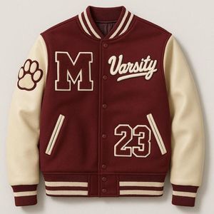 Wholesale Custom Letterman <b>Jackets</b> Men Embroidered Varsity <b>Jacket</b> <b>Leather</b> Sleeves Streetwear College <b>Jackets</b> OEM - Product Image 2