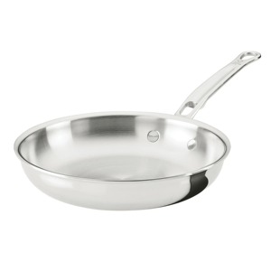 Oval Non-Stick Frying Pan With Glass <b>Lid</b> Stainless Steel Handle Minimalist Design For Gas And Induction Cooker Hand Wash Only - Product Image 6