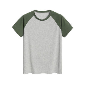 New Men Casual Regular Fit Short <b>Sleeve</b> <b>Raglan</b> <b>Sleeve</b> <b>T</b> <b>Shirt</b> Two Piece Set Cotton Bamboo Fiber Breathable Summer Gym Wear - Product Image 2