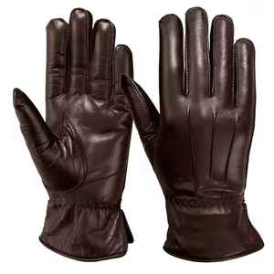 Guantes de Cuero para Hombre, de Piel de Oveja, Servicio OEM, Personalizados, para Uso Diario, Modernos, para Invierno - Product Image 1