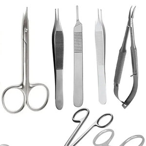 Set Quirúrgico Profesional de Blefaroplastia y Rinoplastia, 25 Piezas, Manual, Acero Inoxidable/Titanio, Oftálmico, para Párpados Dobles - Product Image 3