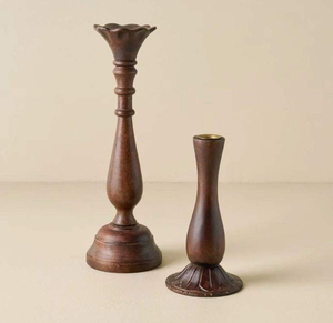 Customized <b>Wooden</b> <b>Candlestick</b> Holder Custom Colors for Home and Wedding Decoration for Christmas Festivities unique candle jars - Product Image 5