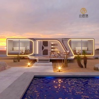 Casa Cápsula Espacial de Acero Moderna y Comercial de 18/28/38 Metros Cuadrados, Venta Directa de Fábrica para Supermercados, Gimnasios y Turismo