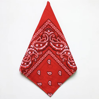 Bandana en coton 100% personnalisé avec logo imprimé, 55x55cm, carré, respirant, réutilisable, accessoire de mode streetwear, couvre-chef, couvre-cou.