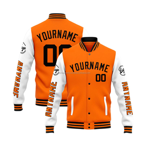 Vintage Wool and <b>Leather</b> Varsity <b>Jacket</b> with Custom Chenille Patch <b>Retro</b> Stand Collar Letterman Coat for Streetwear Brands - Product Image 1