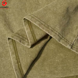 Camiseta Corta Transpirable para Mujer con Logotipo Personalizado Vintage al por Mayor, Camiseta Corta de Verano con Lavado Ácido, Logotipo Personalizado de Alta Calidad - Product Image 5