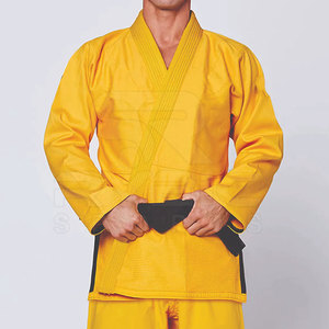 Combinaison de Jiu-Jitsu Brésilien au design simple et minimaliste, en matériau durable et respirant, pour l'entraînement aux arts martiaux, adaptée aux professionnels. - Product Image 4