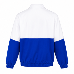 Sudadera con Cierre de Cremallera Personalizada de la Hermandad Zeta Phi Beta, Color Azul y Blanco, Logotipo Bordado, Informal para Mujer, Ropa Griega - Product Image 3