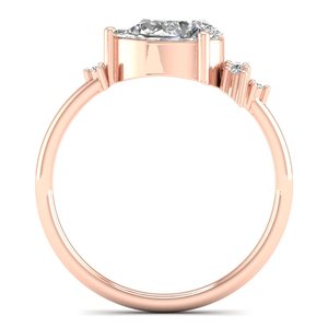 Anillos de compromiso REYES personalizables de plata de ley 925 con moissanita VVS de alta calidad, joyería de regalo de boda para mujeres. - Product Image 4