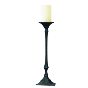 Vente en gros de nouveaux supports à bougies pour la décoration de la maison, porte-bougie de haute qualité, finition noire, en aluminium coulé, personnalisé, fait main - Product Image 3