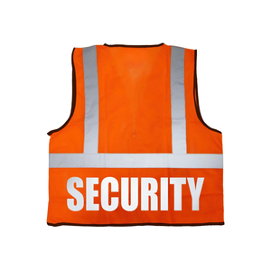 Chaleco de Seguridad Reflectante Naranja de Alta Visibilidad, Unisex, Poliéster, para Todas las Temporadas, Uniforme de Guardia, Ropa de Trabajo - Product Image 5